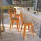 Flash Furniture Orange Metal Counter Stool, 24", PK4 4-CH-31320-24GB-OR-WD-GG - alternate 1